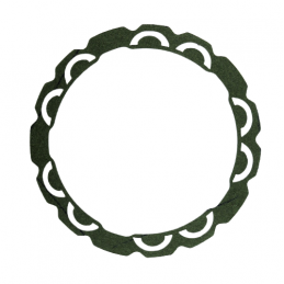 OKLEINA CIERNA 250mm x 208mm 1.1mm FABOR