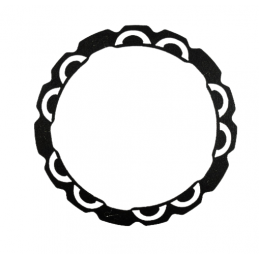 OKLEINA CIERNA 250mm x 208mm 1.1mm SENAR