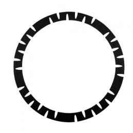 OKLEINA CIERNA 260mm x 219mm 1.1mm KEVLAR Z WCIĘCIAMI