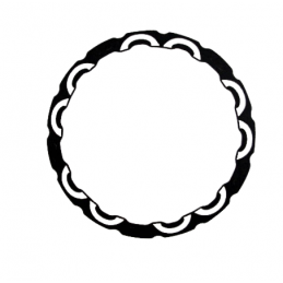 OKLEINA CIERNA 235mm x 200mm 1.1mm SENAR