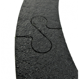 OKLEINA CIERNA 254mm x 210mm 1.7mm FABOR