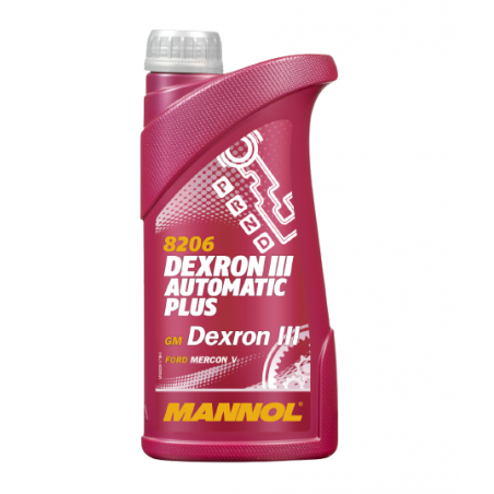OLEJ MANNOL ATF DEXRON III DEXRON IIIG MERCON V MB 236.1 CZERWONY 1L