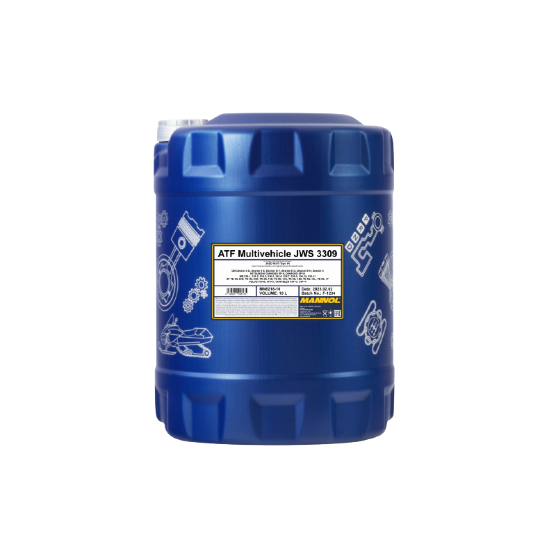 OLEJ MANNOL ATF MULTIVEHICLE JWS 3309 DEXRON II IIIF MB 236.1 CZERWONY 10L