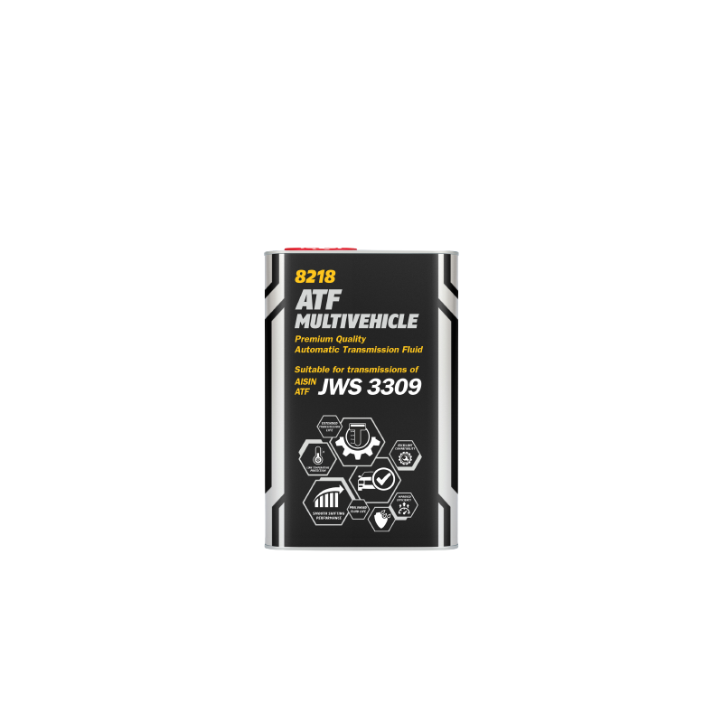 OLEJ MANNOL ATF MULTIVEHICLE JWS 3309 DEXRON II IIIF MB 236.1 CZERWONY 1L PUSZKA